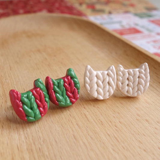Wooly Cat Ear Studs