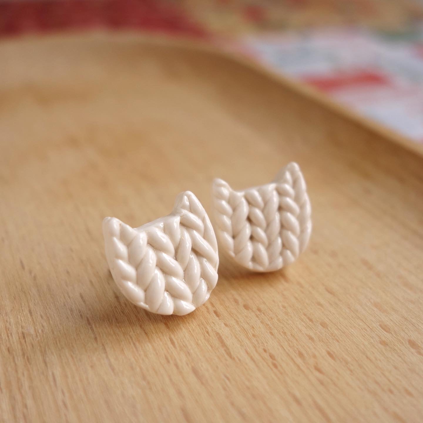 Wooly Cat Ear Studs