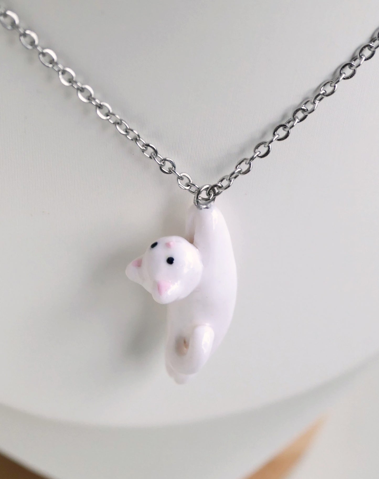Hanging Cat Friend Necklace