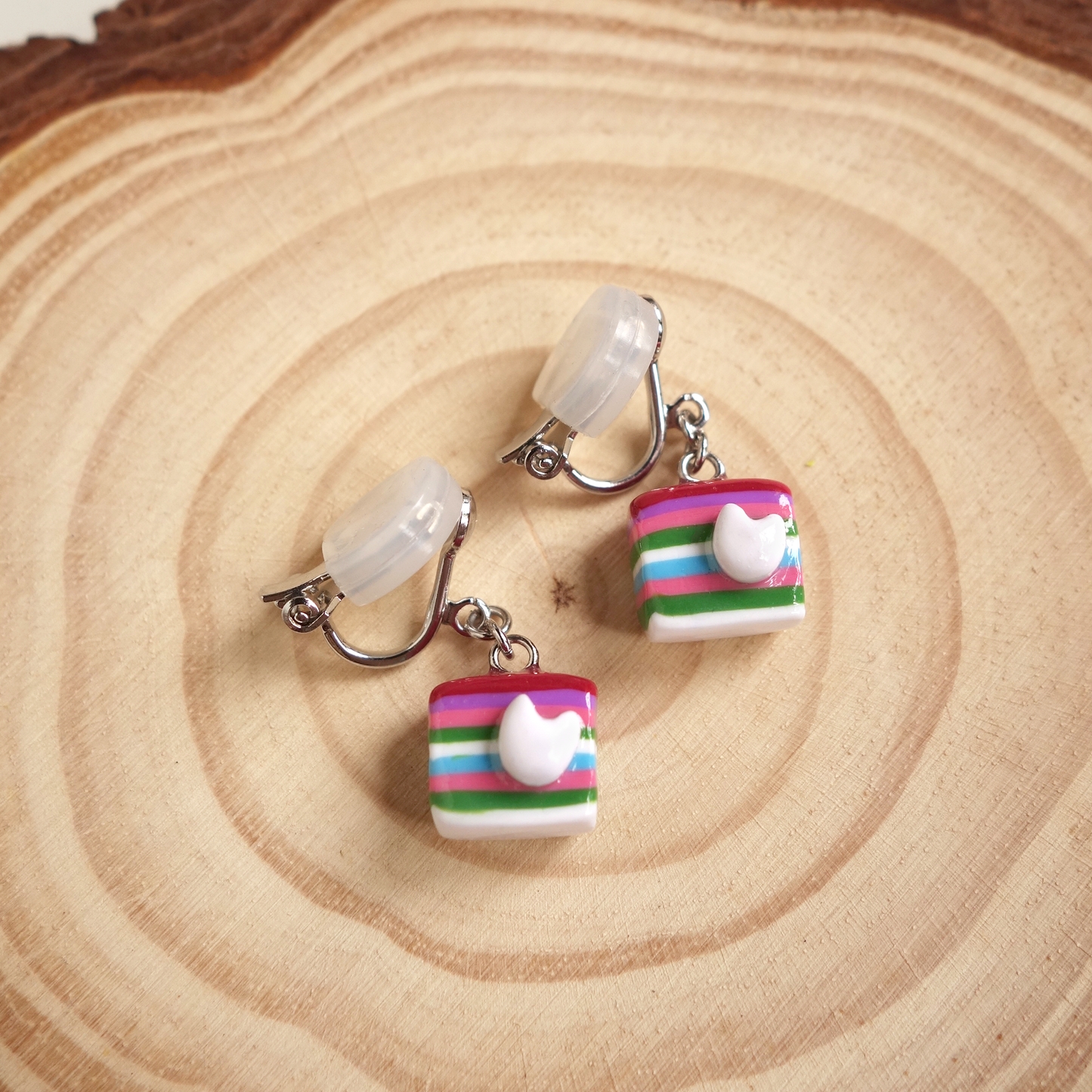 Kueh Lapis Sagu Earrings / Ear Studs