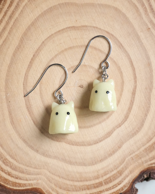 Cat Ghost Earrings